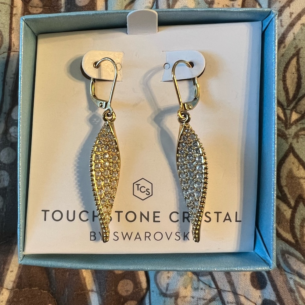 Touchstone Crystal by Swarovski Do the Twist earrings
